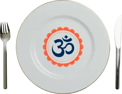 plate with de rama logo